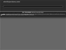 Tablet Screenshot of oknikejordans.com